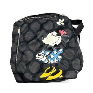 Disney Parks Minnie Timeless Backpack with Vinyl Applique and Polka Dots Pattern